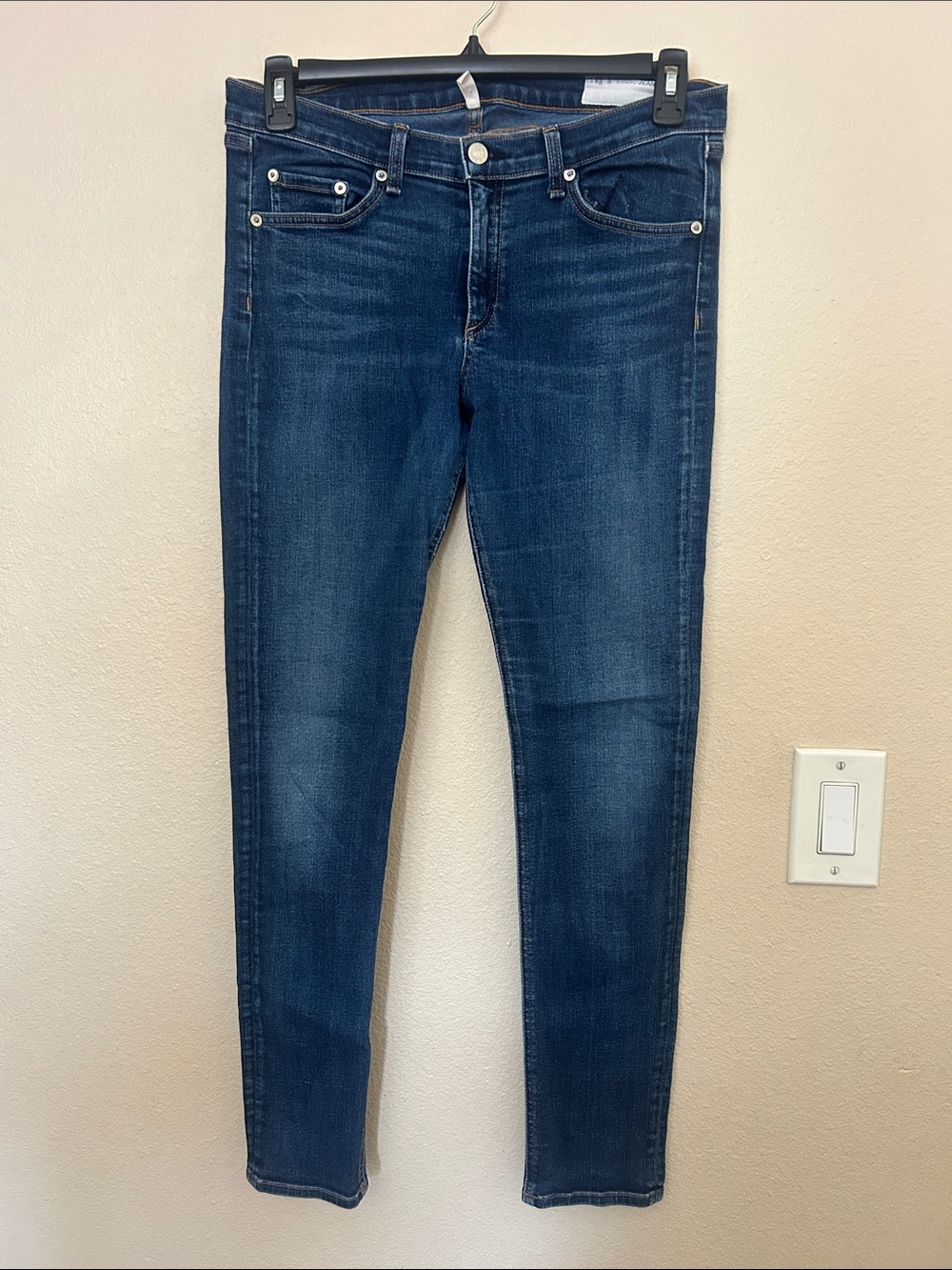 rag & bone Women's Skinny Jeans in Deep Indigo